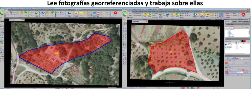 TopoCal 2023 3D CAD Mdt replanteo cubicar acopio volumen plataforma laz dron  Cálculo de secciones tipo y de la obra terminada para replanteo