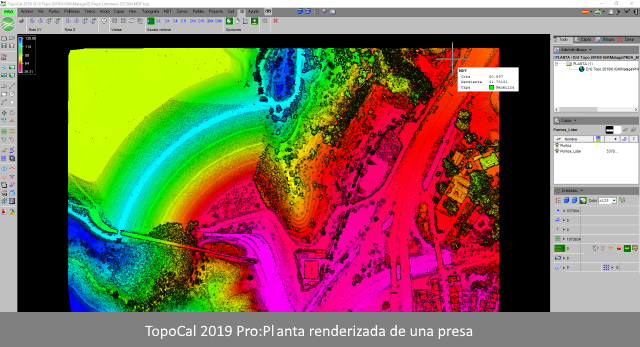 TopoCal 2023 3D CAD Mdt replanteo cubicar acopio volumen plataforma laz dron  Filtrado de ficheros Lidar (*.laz  *.asc) por polil�nea