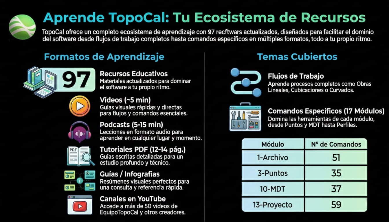 97 recursos disponibles: Guías en Vídeo, Infografías, Tutoriales, Podcasts